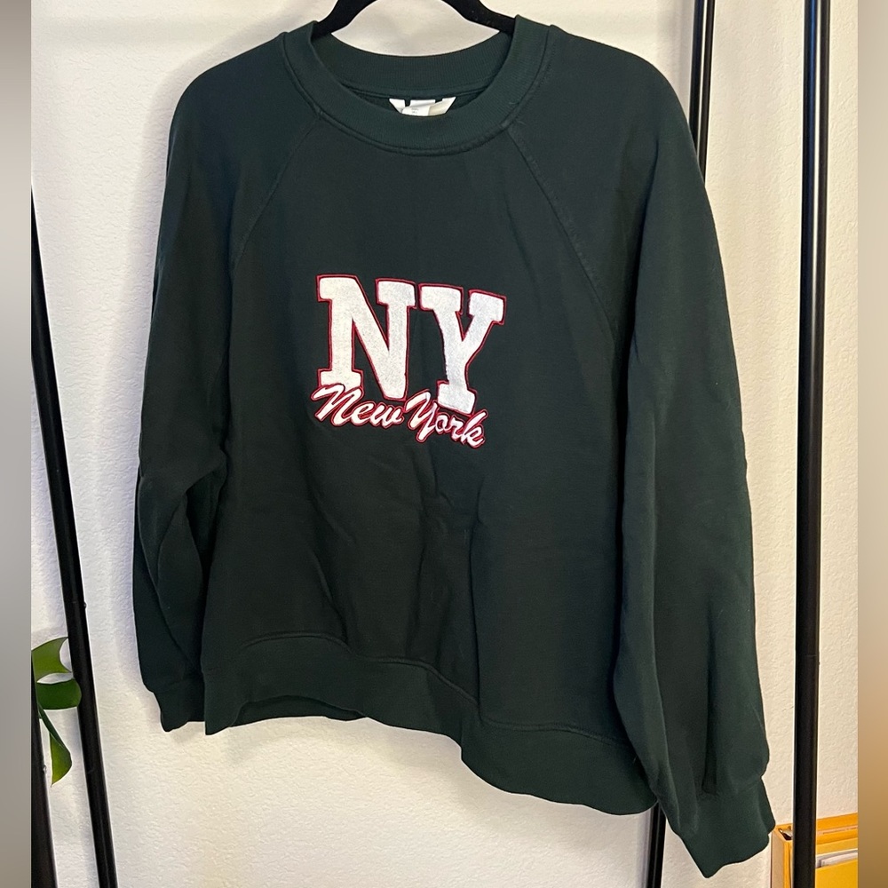 Green NY crewneck